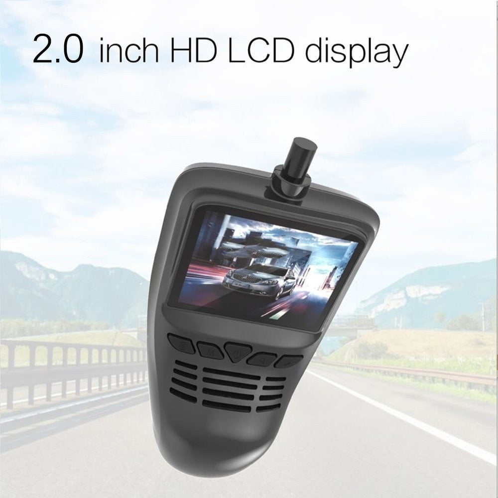 NexusHub Ultra-Compact Full HD 1080P Dash Cam with Wi-Fi & Smartphone App