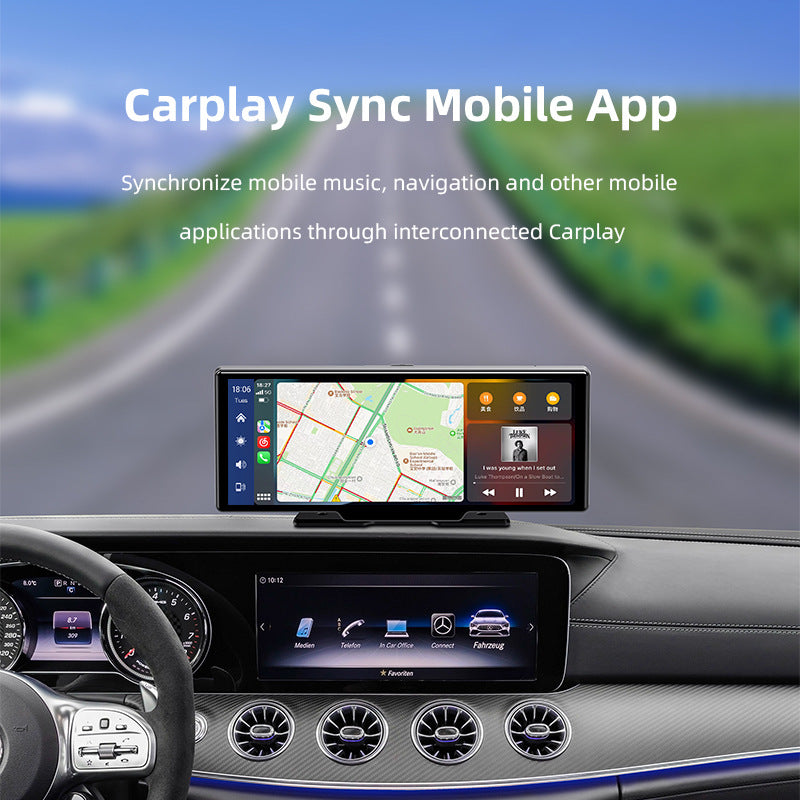 NexusHub 10.26" Smart Cockpit — Wireless CarPlay & Android Auto Touch Display with Built-in Dash Cam